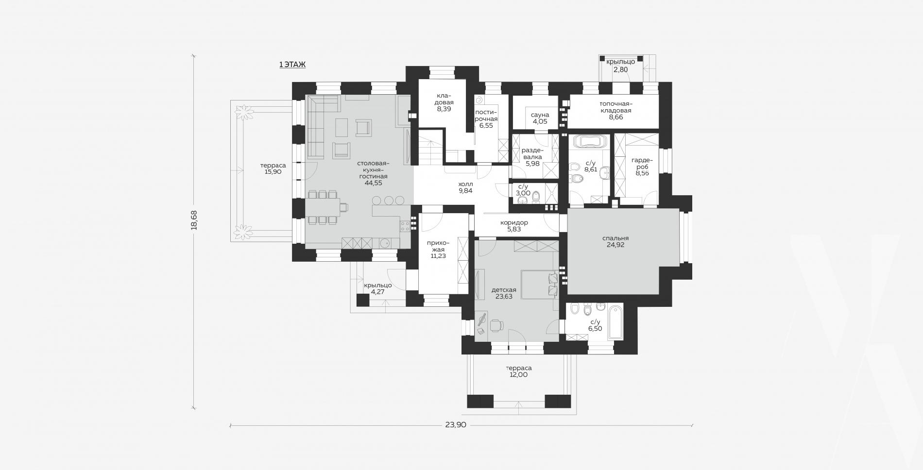 Планировка проекта дома №m-313 m-313_p (1).jpg